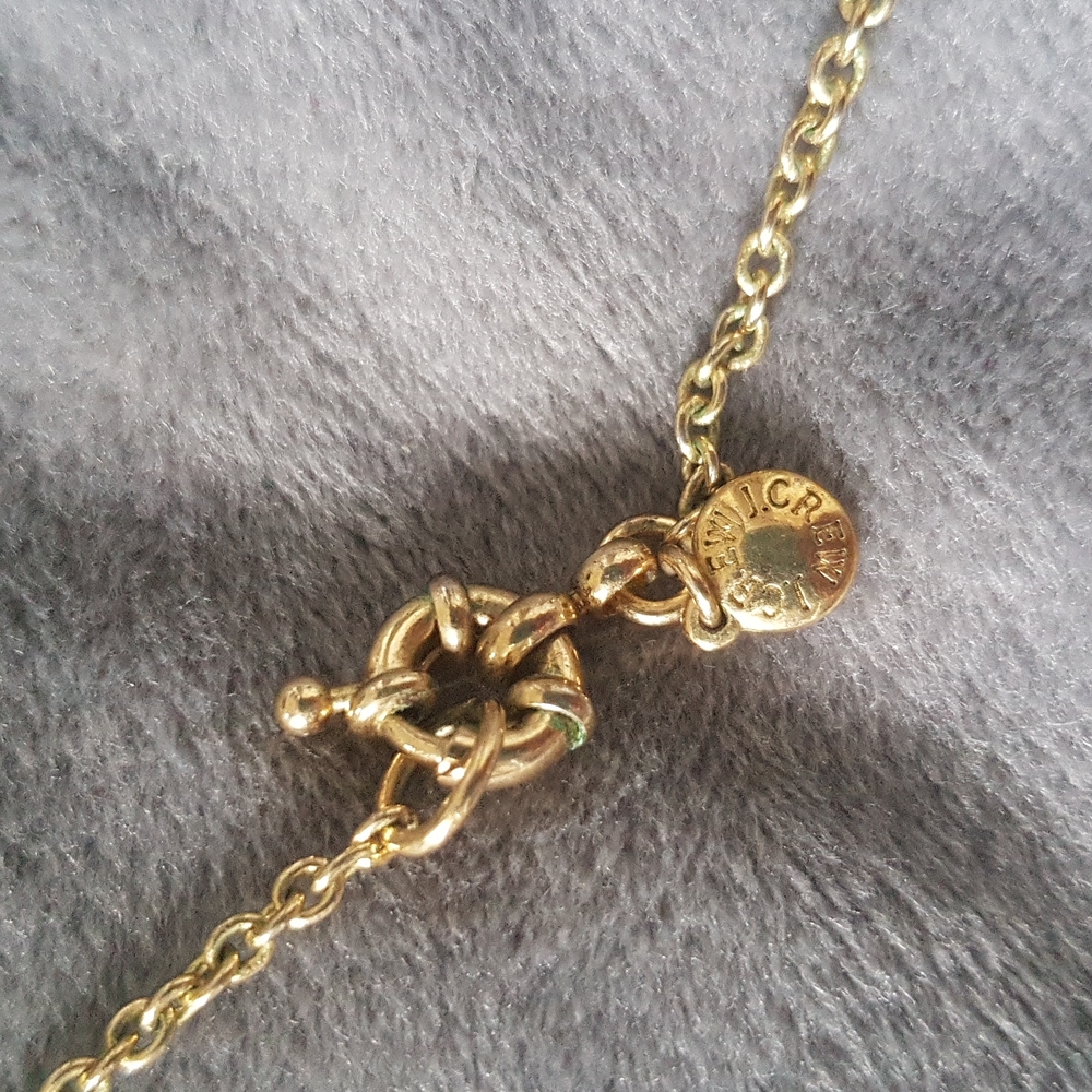J.Crew matte gold light blush pearl bow necklace - Picture 5 of 5